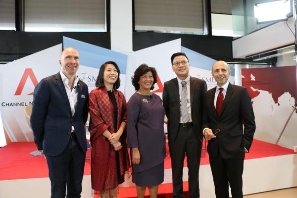 Belinda Tanoto (second from left) with her fellow Channel NewsAsia Discussion Panellists on Inequality in Asia