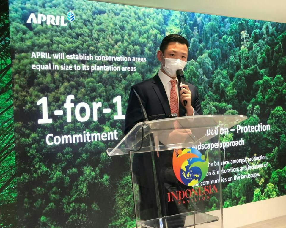 Managing Director Anderson Tanoto at COP26 in Glasgow.