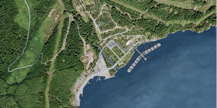 Woodfibre LNG Map