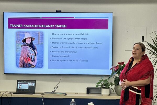 Deanna Lewis conducts a training session for WLNG employees