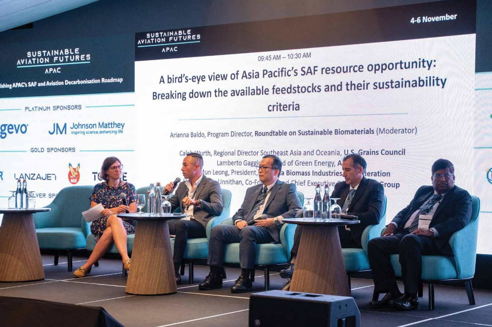 Lamberto Gaggiotti, Head of Green Energy Business, Apical Group, at the Sustainable Aviation Futures Congress