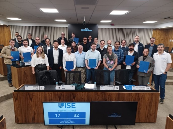 Leonardo at the ISE Business School in São Paulo, Brazil.